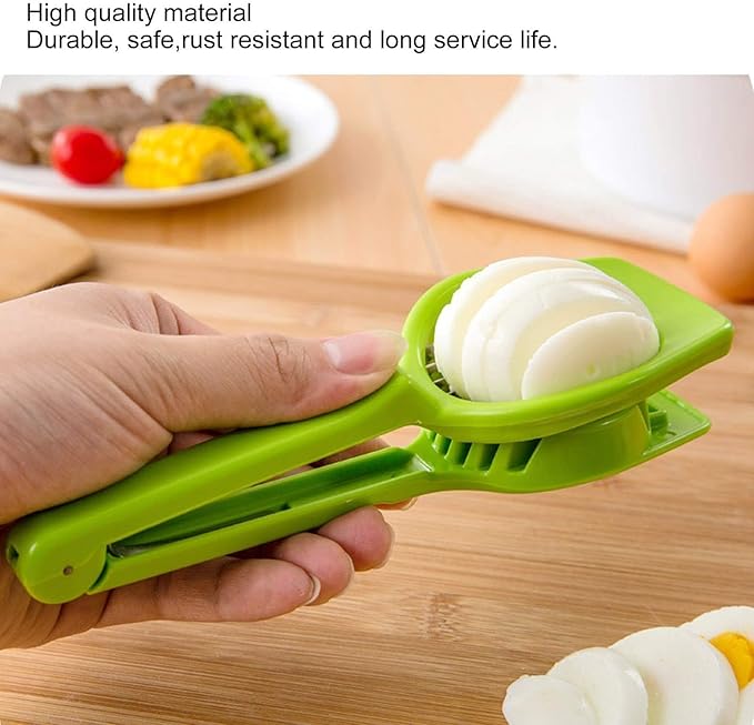 Egg Cutter, Hard Boiled Eggs Slicers Handheld Fruit Divider Vegetable Slicing Tool for Mushroom Strawberry Cherry Tomato Kiwi Kitchen Gadgets