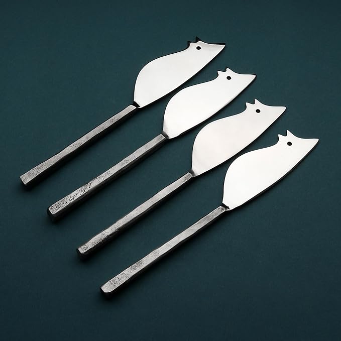 INOX artisans Jason Ratoncito Cheese Spreader/Knife 4 Pc. Set