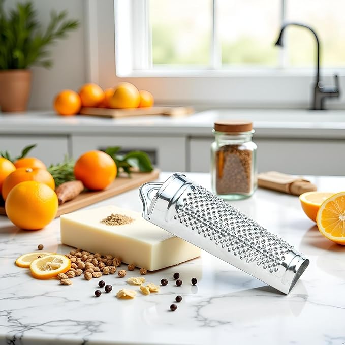 Silver Multifunctional Kitchen Stainless Steel Ginger Garlic Nutmeg Grater Nut Walnut Lemon Hand Planer Tool Lemon ZesterDurable and Professional Kitchen Tool Garlic Presses