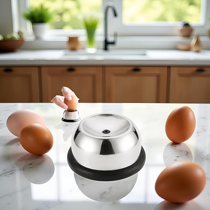Egg Hole Puncher - Eggshell Peeler Tool, Safe 304 Stainless Steel Egg Poker | Egg Hole Puncher Pricker With Retractable Pin, & Sturdy Stainless Steel Needle Egg Puncher For Eggs, Specialty Tools