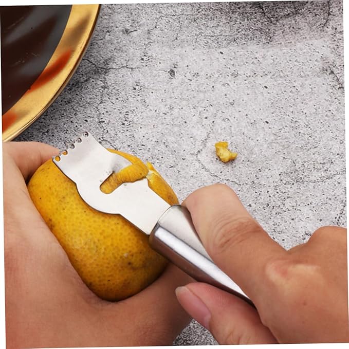 Unomor 3pcs Stainless Steel Lemon Zester Fruit Grater Multifunctional Kitchen Gadget for Cheese Lemons Citrus Peeling for Bars Home Restaurants