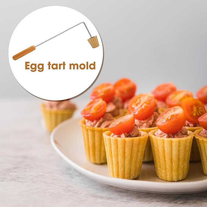 Malaysian Pie Tee Maker, Reusable Top Hats Mold for Nyonya Baking Egg Tart Mould, Kitchen Bakeware Fried Tool Gadget