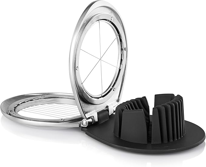 New Star Foodservice 42634 Heavy Duty Egg Slicer with 3 Slicing Styles (Hand Wash Only)