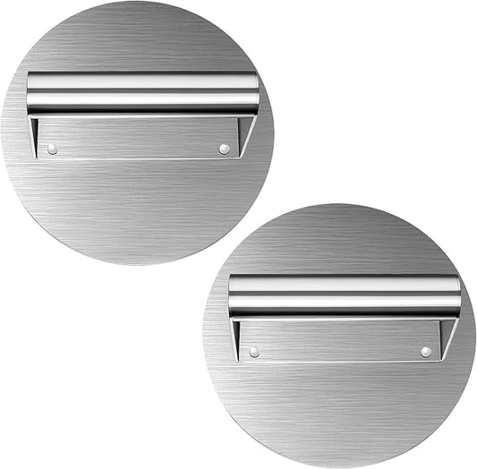 Smash Burger Press, 2 Pcs Food Grade Stainless Steel Hamburger Press Patty Maker with Less Effort, Thickened Plate for Easy Cleaning, Burger Smasher with All Stainless Steel Construction, 6.2 Inch