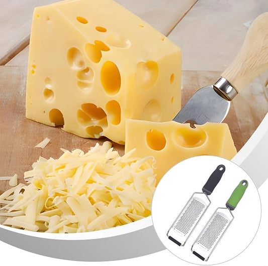 12.2 Stainless Steel Graters (Two Pack), Zester for Cheese, Lemon, Ginger