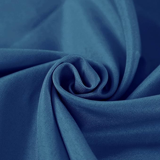 Fokitut 2 Pack Waterproof Round Tablecloth, 70 Inch, Stain Resistant and Wrinkle Polyester Table Cloth, Fabric Table Cover for Kitchen Dining, Wedding, Party, Holiday Dinner-Mediterranean Blue
