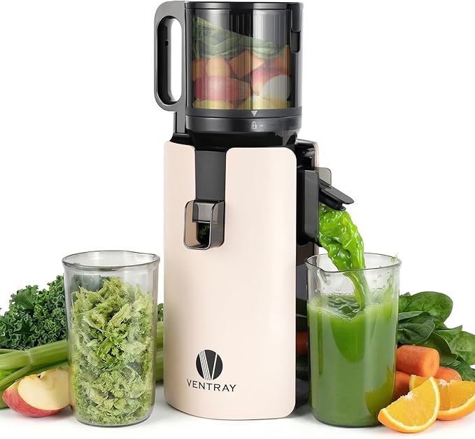 Juicer Machine with 4.7" Wide Feed Chute for Small Family, Professional Cold Press Juicer for Whole Vegetables & Fruits, Juice Extractor High Juice Yield, Easy to Clean