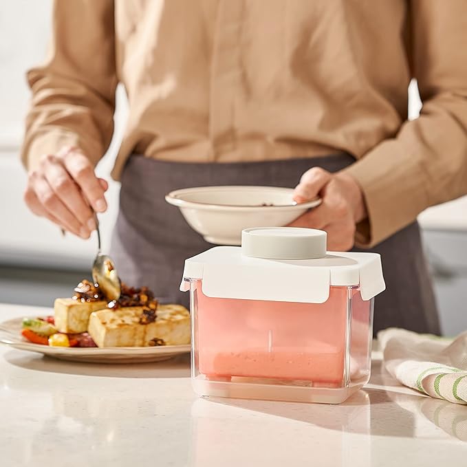Tofu Press | Food Strainer for Paneer, Cheese, & All Kinds of Tofu - Soft, Silken, Organic, Extra Firm | Enhance Cooking, Save Time, & Elevate Your Dishes - Dishwasher Safe & BPA-Free