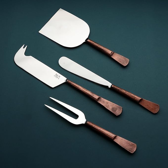 INOX artisans Celia Cheese Accessories 4 Pc. Set