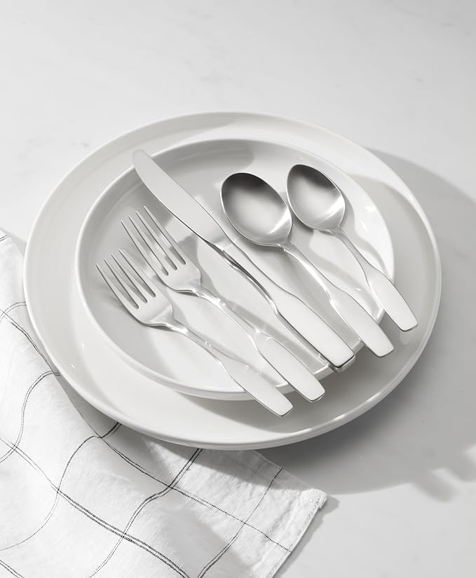 Oneida Paul Revere Fine Flatware Dinner Spoons, Set of 4, 18/10 Stainless Steel