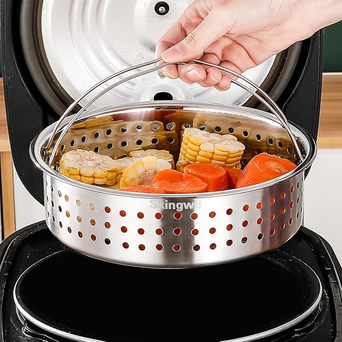 Steamer Basket,Steamer Basket Insert for 6,8 Pots (Big hole)