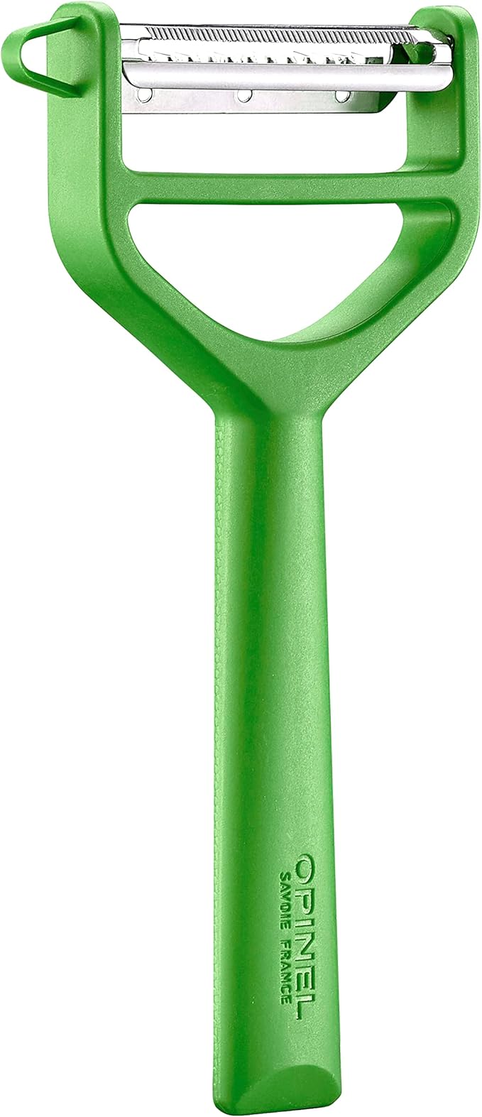 Opinel Les Essentials+ No. 315 Peeler, Corrosion Resistant + Dishwasher Safe, Made in France (Green)
