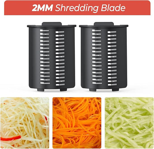 Electric Cheese Grater Attachments, 2 MM Shredding Blade, Soft And Fluffy, Uniform Thickness Shortens Cooking Time (1 Pair)