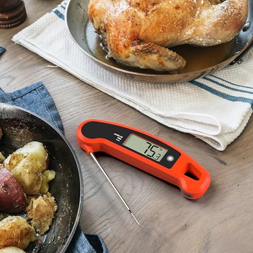 Lavatools Javelin® PRO Classic Ultra-Fast 2-Second Professional Digital Instant Read Meat Thermometer for Grill and Cooking, Auto-Rotating Backlit Display, IP65 Water Resistant, NSF Certified – Sambal