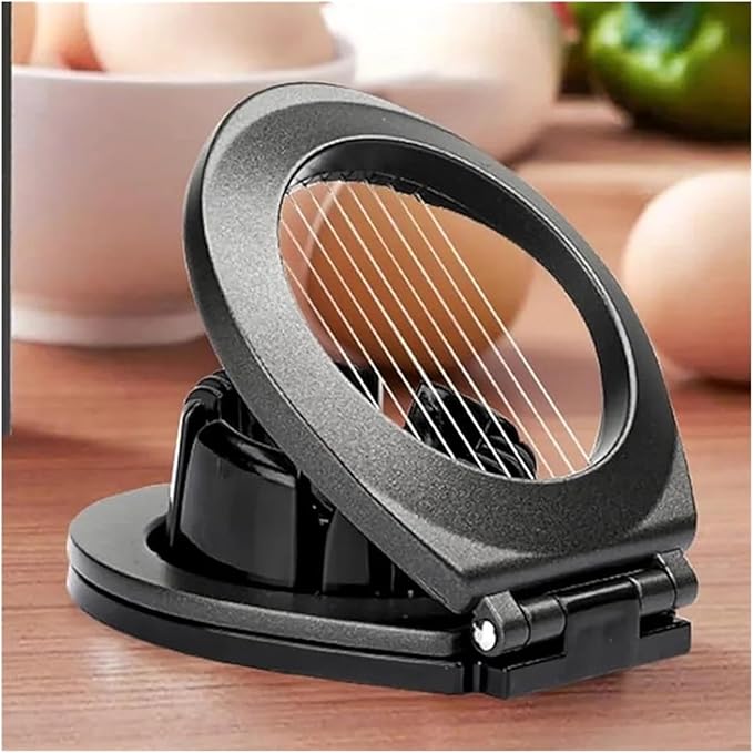 2-in-1 Boiled Egg Slicer,also Use For Creating Evenly Sliced Soft Fruits, Cheeses, And Vegetables Like Strawberries And Mushrooms