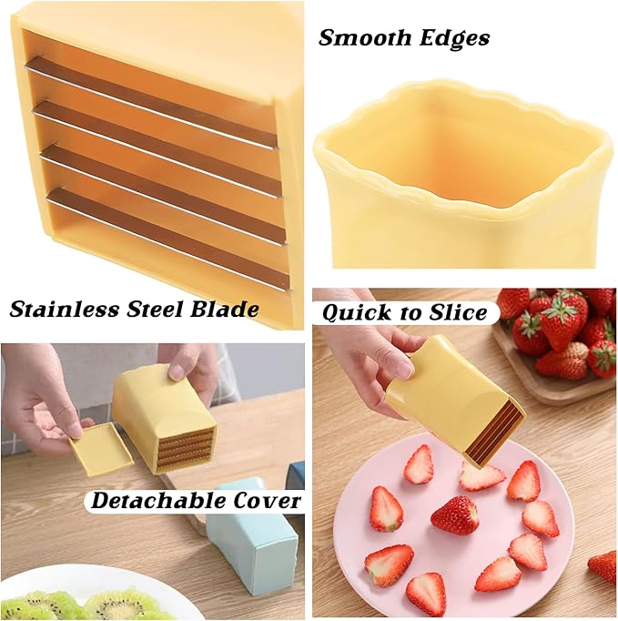 2 Pack Cup Slicers | Egg Slicers | banana slicers | Strawberry Cutter | Quickly Making Fruit Vegetable Salad | Creative Kitchen Gadget COKSDUPID