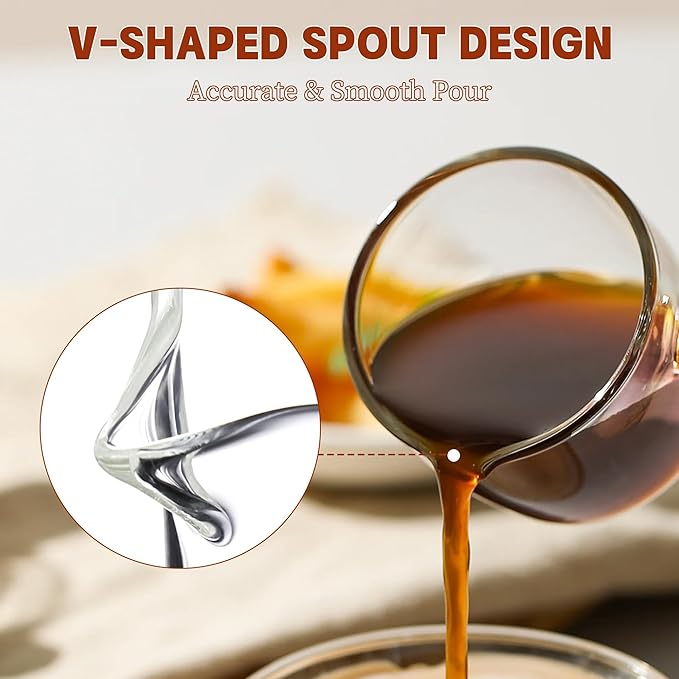 Espresso Cups, Shot Glass Coffee Espresso Cups with Pour Spout, 4 oz, Clear, Set of 2 (Set of 2)