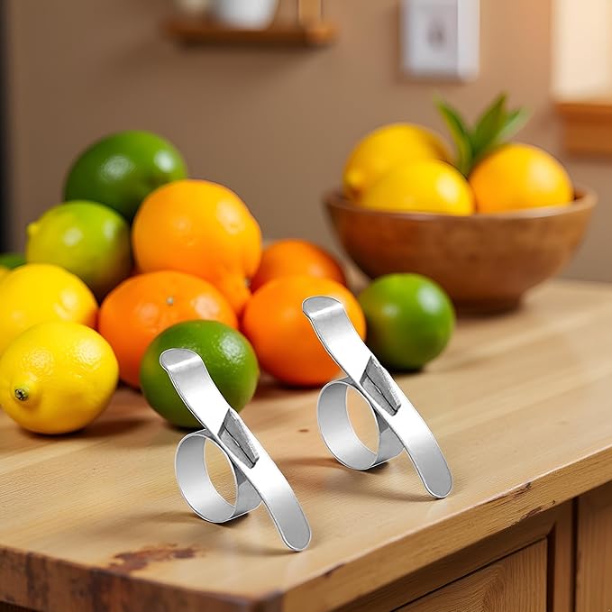 2Pcs Stainless Steel Orange Peeler Set for Kitchen, Orange Peeler Citrus Peelers, Stainless Steel Orange Peeler is Easy to Use and Clean,Graters, Peelers and Slicers
