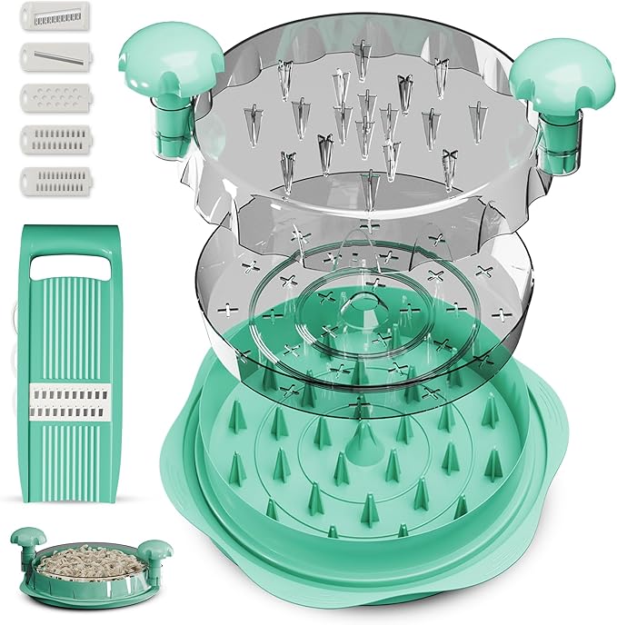 2 Pcs Chicken Shredder Tool Twist Large Set, Meat Shredder Kitchen Anti-Slip Strip, Mandoline Slicer Including Food Shredders for Kitchen, Chicken Shredded Suitable for Pork Beef Chicken