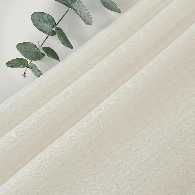 maxmill Square Tablecloth Water Resistance Antiwrinkle Spill Proof Weaved Texture Table Cloth, Decorative Fabric Table Cover for Banquet Parties Event Holiday Dinner, 70 x 70 Inch, Ivory