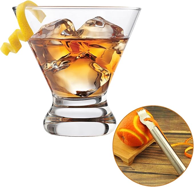 2 Pack Stainless Steel Lemon Zester Grater with Channel Knife and Hanging Loop,Orange Peeler,Citrus Zester Fruit Peeler Lemon Twist Tool for Kitchen, Bar