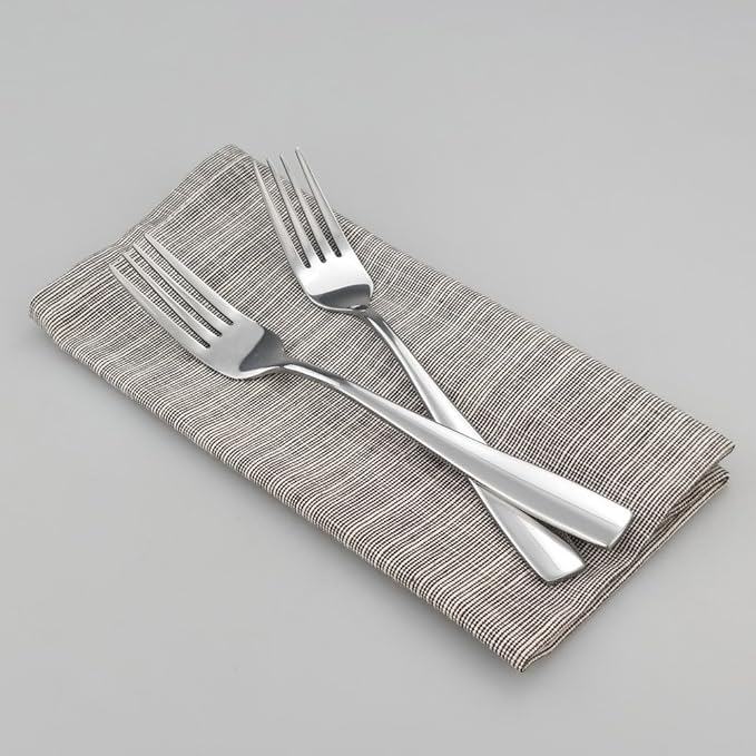 16-Piece Stainless Steel Dinner Forks, 8.27-INCH
