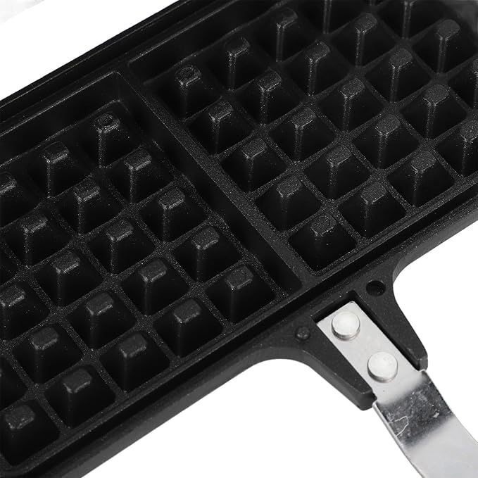 Stovetop Waffle Maker Pan Double Headed Design | NonStick Aluminum for Even Heating | Compact & Multifunctional Breakfast Solution