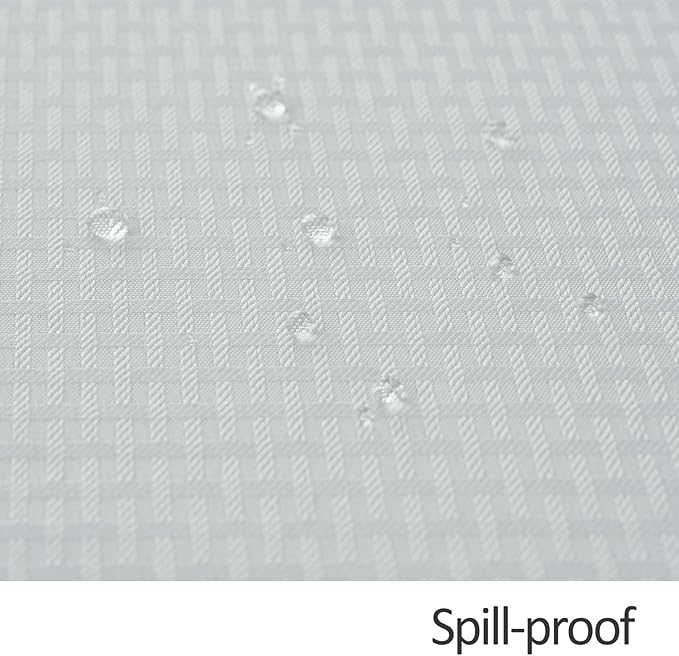 maxmill Rectangle Tablecloth Weaved Texture Design Water Resistant Wrinkle Free Spill-Proof, Soft Table Cloth for Dining Room Decoration, Banquet Parties Event Holiday Dinner, 52 x 84 Inch White