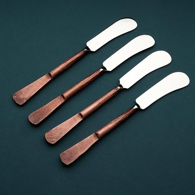 INOX artisans Celia Butter Knife/Cheese Spreader 4 Pc. Set