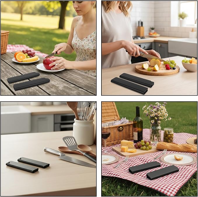 4 Pcs Universal Knife Covers or Sleeves for 3.5'' Paring Fruit Knife, Knifes Edge Guards, Waterproof Abrasion Plastic Knifes Cover for Kitchen Knives