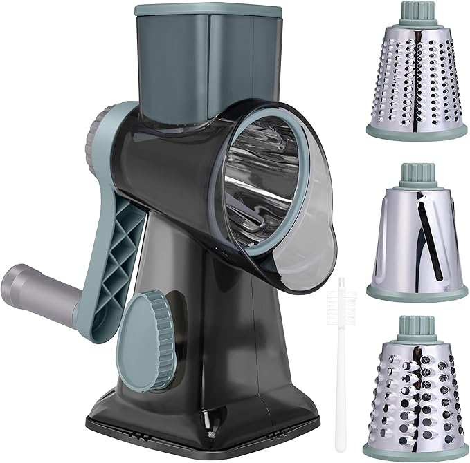 Cheese Grater Box Grater (Rotary Clear Black)