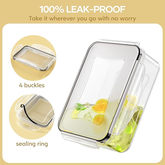 50-Piece Food Storage Containers with Lids (25 Containers & 25 Lids), Airtight Reusable Meal Prep Containers for Lunch, Plastic Kitchen Storage Containers with Labels & Marker Pen