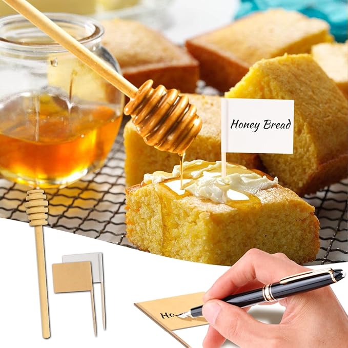 Marble Ceramics Charcuterie Accessories, Cheese Spreader Knive Set for Ceramics Silver Handle Butter knives, Mini Cheese Knife Kit Slicer With Tongs, Spoons, Forks,Honey Dipper (23 Pack)