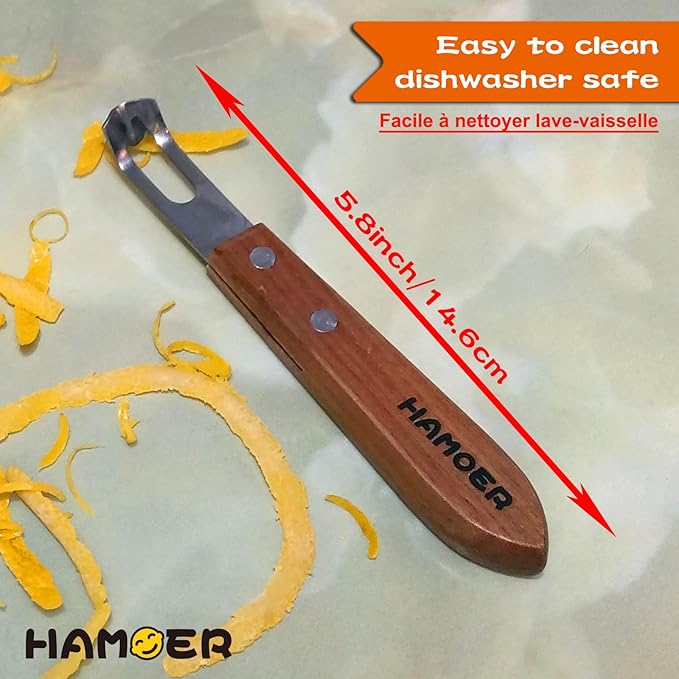 2-in-1 Zester & Channel Knife Bundle for Kitchen & Bar Aids