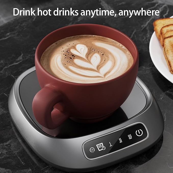 Coffee Mug Warmer,Cordless Coffee Warmer, USB Rechargeable,Multipurpose Advanced Temperature Control Heating Pad,Fast Plate Portable Drink Heater for Desk, Kitchen, Travel