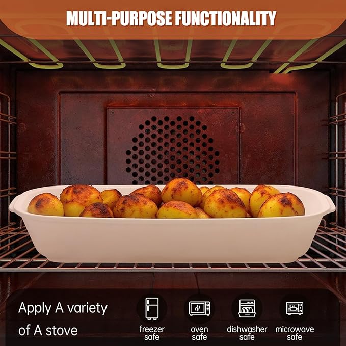 EZFXHD WTER Ceramic Loaf Pans for Baking Bread,Unglazed Stoneware Bakeware for Baking Homemade Loaves, Square Bread Baker with Lid for Oven,Easy to Clean