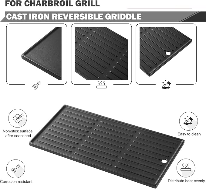 463340516 Griddle Replacement Parts for Charbroil Grill Replacement Parts Gas2coal Griddle 463370519 463336818 Griddle Perfomance 220 330 340 140008 Reversible Griddle Parts Professional 3400 3500