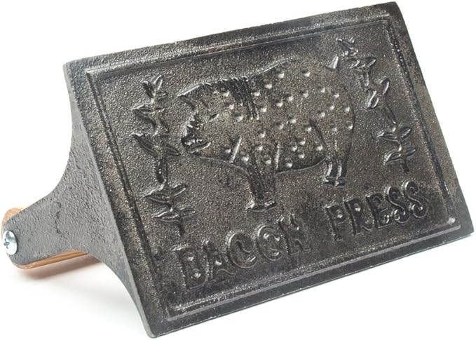 Outset Bacon Press, 6.75 Inches, Metallic