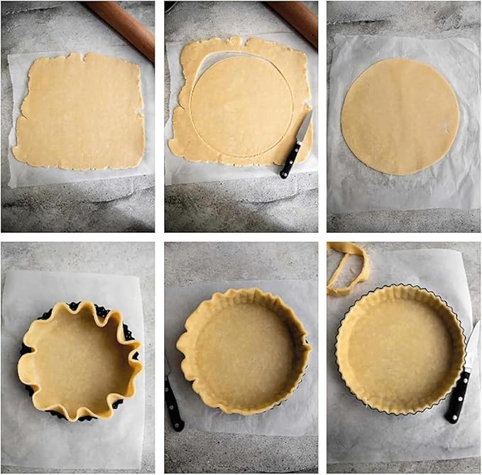 Space Home - Deep Dish Pie Pan - Quiche Lorraine Pie Pan - 11 inch Tart Pans with Removable Bottoms - 11 inch Tarte Tatin, Apple Pan - Dish Pie Crust - Quiche Baking Dish
