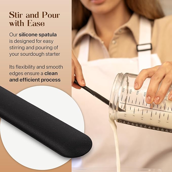 Sourdough Bread Baking Supplies and Starter Kit - Ultimate Bread Making and Sourdough Starter Kit with Proofing Baskets, 34oz Sourdough Jar, Bread Lame, Scrapers and Danish Whisk