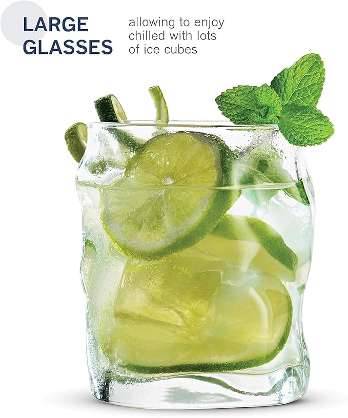 Bormioli Rocco Sorgente 14.25 Double Old Fashioned Glass, Set of 6