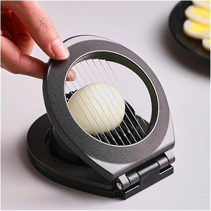 2-in-1 Boiled Egg Slicer,also Use For Creating Evenly Sliced Soft Fruits, Cheeses, And Vegetables Like Strawberries And Mushrooms