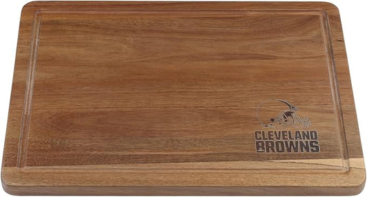 The Memory Company Officially Licensed NFL Acacia Cutting Board – 11.7" x 15.7" Durable Wood Chopping & Serving Board with Team Logo