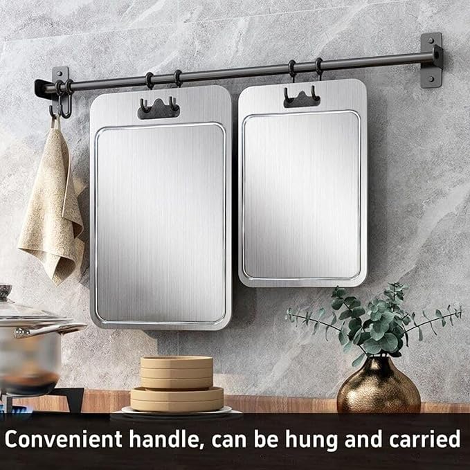 Titanium Cutting Board for Kitchen with Juice Groove， Dishwasher Safe Chopping Boards， Bpa-Free Chopping Board,for Home Counter Outdoor Camping Housewarming Gifts for Women (18inx12in)