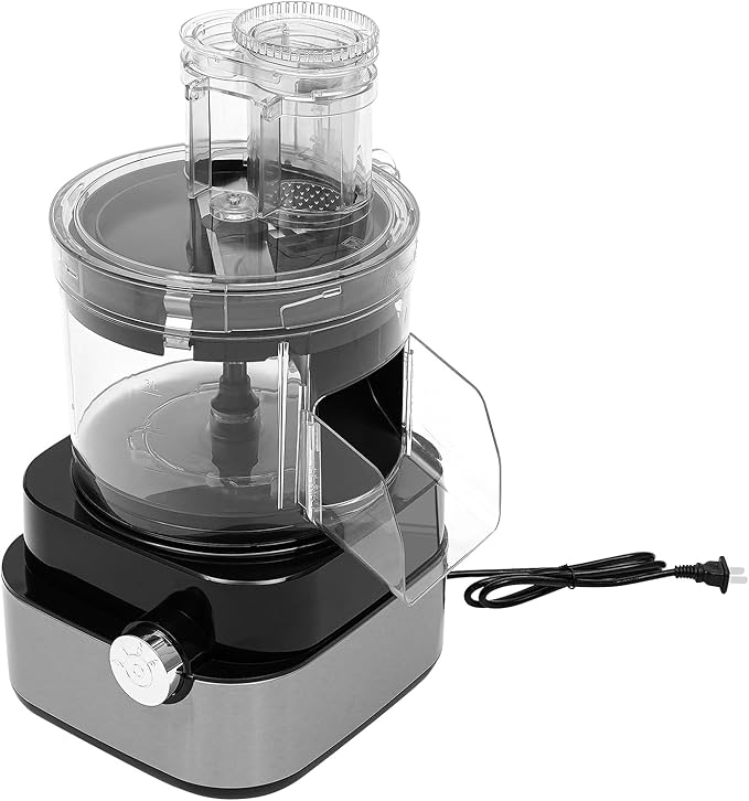 Goudergo 5L Stainless Steel Commercial Food Processor, 600W Electric Vegetable Dicer Chopper, 5 in 1 Professional Veggie Shredder Multifunctional Meat Grinder Blender for Homes and Restaurants