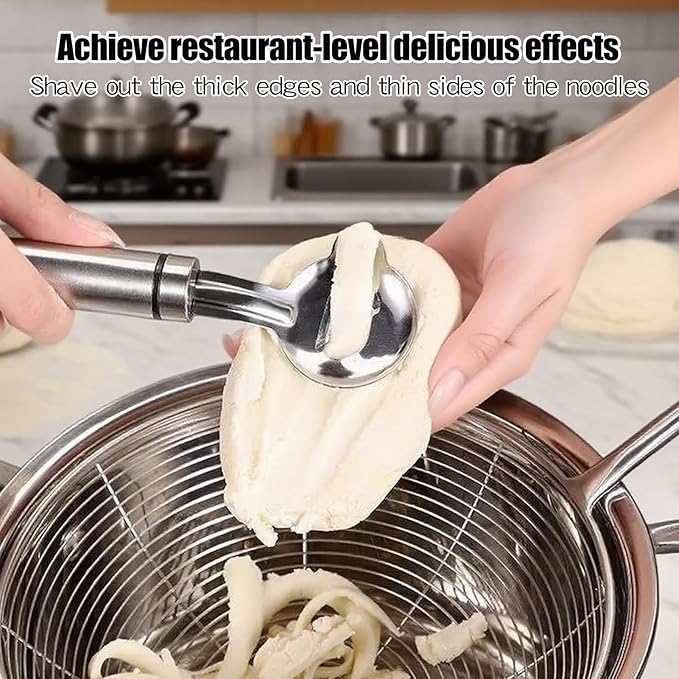 6 Pcs Cactus Peeler Spoon, Upgraded Safe 304 Stainless Steel Nopales Peeler, Multi-Function Cactus Peeling Tool, Chinese Noodle Tools for Kitchen Gadgets Accessory and Home and Restaurant