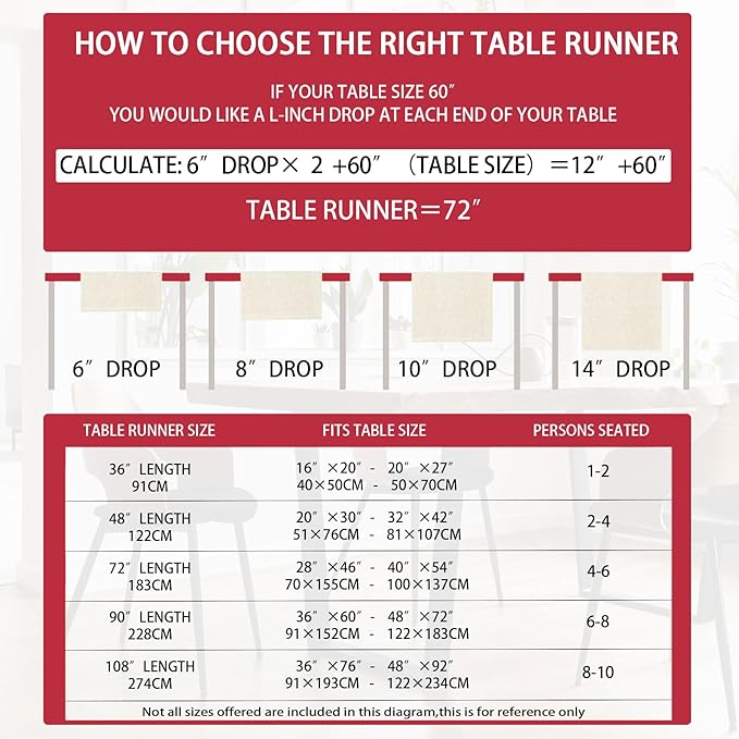 XCHI Love Hearts Valentine's Day Table Runner Table Decoration for Party Home Kitchen Dining Holiday Decor 13x72 Inch