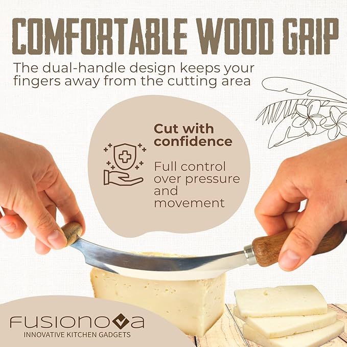 Fusionova Two handed cheese knife (Small)