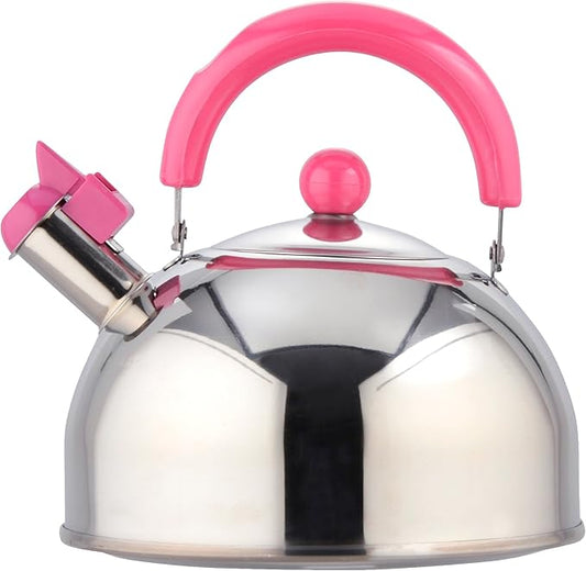 Wahei Freiz CR-5286 Kettle, Hot Water Candy, 0.7 gal (2.5 L), Pink, Whistling Type, Induction Compatible,