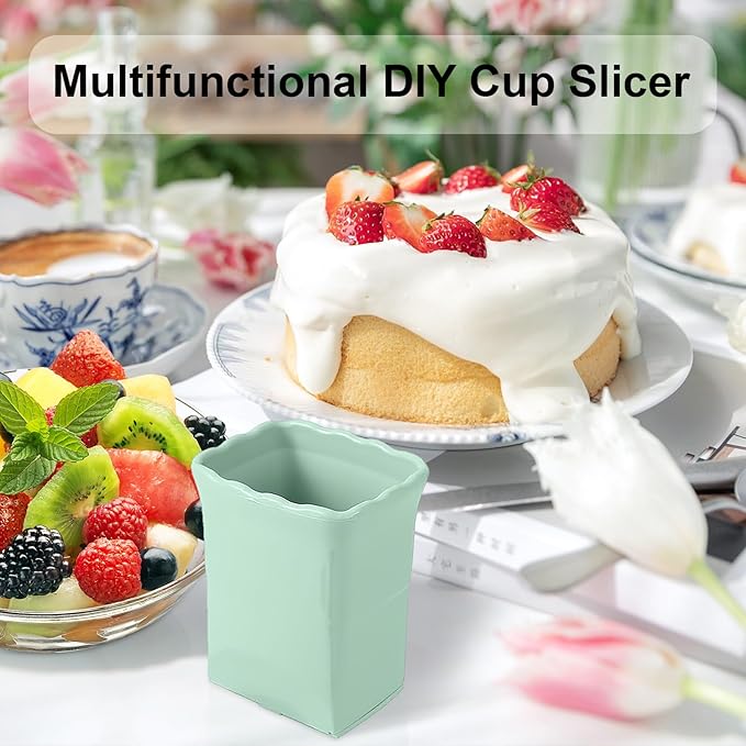 3Pcs Strawberry Slicer Cup：Fruit Slicer Cup for Strawberry Egg Banana Mushroom Cucumber Kiwi and Veggie Salad Speed Cutter the Kitchen Portable Slicing Tool (3Pcs)